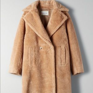 Aritzia Babaton Townsend Faux Fur Teddy Coat
